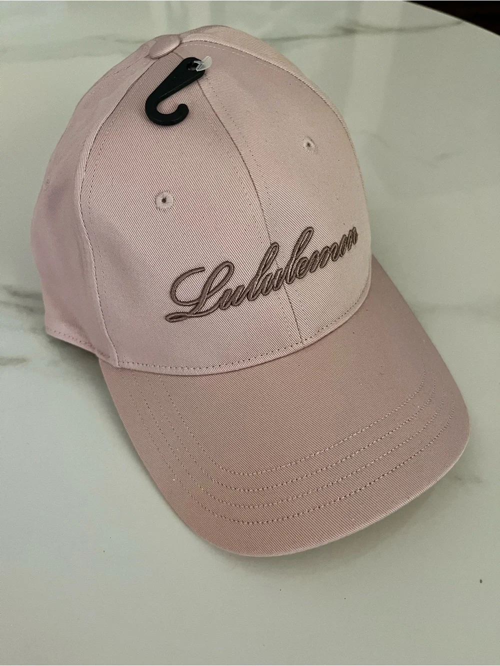 lululemon athletica Light Pink Script Logo Baseball Cap